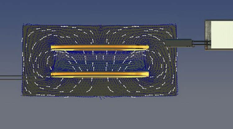 Basic shape of the contactless power transfer coils