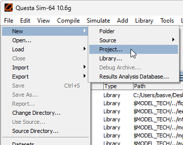 File > New > Project