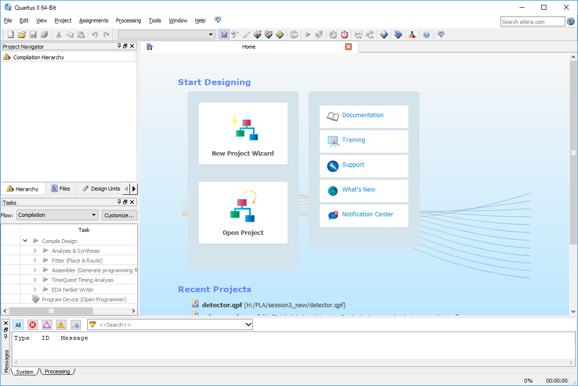 The Quartus II IDE
