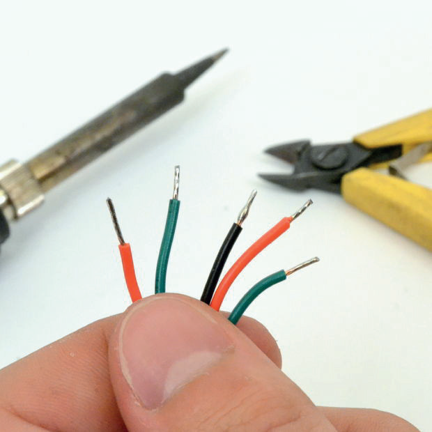 Tinned wires. Source: Instructables CC-BY-SA